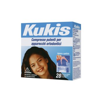 kukis cleanser apparecchi ortodontici 28 compresse